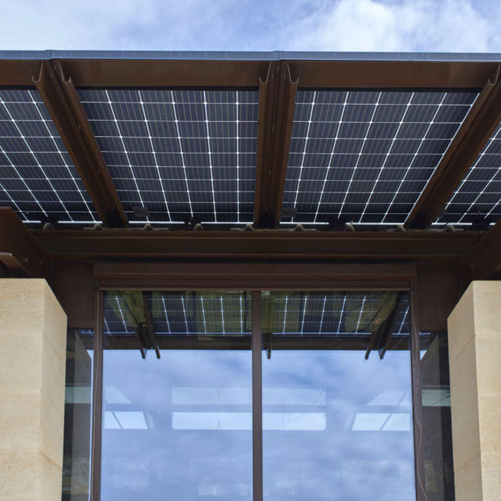 Impianto fotovoltaico sul tetto della cantina